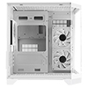 CiT DS240 White ATX Gaming Case With Dual Chamber Panoramic Tempered Glass With 3 x CiT Pro Storm 120mm Fans and 6 Port PWM Hub - Alternative image