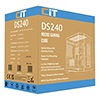 CiT DS240 White ATX Gaming Case With Dual Chamber Panoramic Tempered Glass With 3 x CiT Pro Storm 120mm Fans and 6 Port PWM Hub - Alternative image