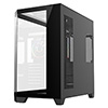 CiT DS360 PRO Black ATX Gaming Case With Dual Chamber Panoramic Tempered Glass With 4 x CiT Saturn PWM ARGB Fans and 6 Port PWM Hub - Alternative image