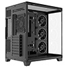 CiT DS360 PRO Black ATX Gaming Case With Dual Chamber Panoramic Tempered Glass With 4 x CiT Saturn PWM ARGB Fans and 6 Port PWM Hub - Alternative image