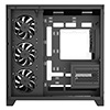CiT DS360 PRO Black ATX Gaming Case With Dual Chamber Panoramic Tempered Glass With 4 x CiT Saturn PWM ARGB Fans and 6 Port PWM Hub - Alternative image