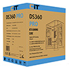 CiT DS360 PRO Black ATX Gaming Case With Dual Chamber Panoramic Tempered Glass With 4 x CiT Saturn PWM ARGB Fans and 6 Port PWM Hub - Alternative image