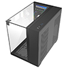 CiT Eclipse Black Micro-ATX Gaming Case With Three-Sided Tempered Glass and LED Strip With 3 x 120mm CiT Eclipse Infinity ARGB Fans - Alternative image