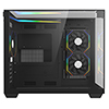 CiT Eclipse Black Micro-ATX Gaming Case With Three-Sided Tempered Glass and LED Strip With 3 x 120mm CiT Eclipse Infinity ARGB Fans - Alternative image