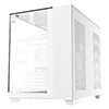 CiT Eclipse White Micro-ATX Gaming Case With Three-Sided Tempered Glass and LED Strip With 3 x 120mm Infinity ARGB Fans - Alternative image