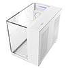 CiT Eclipse White Micro-ATX Gaming Case With Three-Sided Tempered Glass and LED Strip With 3 x 120mm Infinity ARGB Fans - Alternative image