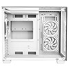 CiT Eclipse White Micro-ATX Gaming Case With Three-Sided Tempered Glass and LED Strip With 3 x 120mm Infinity ARGB Fans - Alternative image