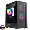 View more info on CiT F3M Black Micro-ATX Mesh PC Gaming Case with 3 x 120mm ARGB Fans Included With Tempered Glass Side Panel...