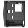 CiT Falcon Black ATX Mesh PC Gaming Case with 6 x 120mm ARGB Fans Included With Hinged Tempered Glass Side Panel - Alternative image