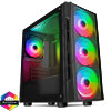 View more info on CiT Flash Gaming Matx Case 4x ARGB fans TG Front and Side Panels EPE...