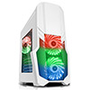 CiT G Force White Mid-Tower  PC Gaming Case with 2 x RGB Front 1 x Rear Fans & Remote - Alternative image