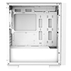 CiT Level 4 White Micro-ATX Mesh PC Gaming Case with 3 x 120mm RGB Rainbow Fans Included With Tempered Glass Side Panel - Alternative image