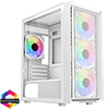 View more info on CiT Luna White Micro-ATX PC Gaming Case with 4 x 120mm Infinity ARGB Fans Included 1 x 4-Port Fan Hub Tempered Glass Side Panel...