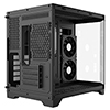 CiT Mars Black Micro-ATX Gaming Case With Dual Chamber Panoramic Tempered Glass With 3 x 120mm CiT Eclipse Infinity ARGB Fans - Alternative image