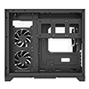 CiT Mars Black Micro-ATX Gaming Case With Dual Chamber Panoramic Tempered Glass With 3 x 120mm CiT Eclipse Infinity ARGB Fans - Alternative image