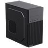 CiT Mentor Micro-ATX Office PC Case With USB Type C and 80mm Rear Black Fan Included - Alternative image