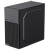 CiT Mentor Micro-ATX Office PC Case With USB Type C and 80mm Rear Black Fan Included - Alternative image