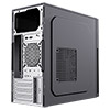 CiT Mentor Micro-ATX Office PC Case With USB Type C and 80mm Rear Black Fan Included - Alternative image