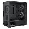 CiT Meta Black Micro-ATX Mesh PC Gaming Case with 2 x 140mm and 1 x 120mm ARGB Fans Included With Tempered Glass Side Panel - Alternative image