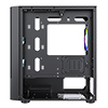 CiT Meta Black Micro-ATX Mesh PC Gaming Case with 2 x 140mm and 1 x 120mm ARGB Fans Included With Tempered Glass Side Panel - Alternative image