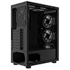 CiT Mirage F6 Black ATX Gaming Case with TG Front and 30 Percent Tint TG Side Panel with 6 x Dual-Ring Infinity Fans and 6-Port Hub - Alternative image