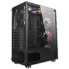 CiT Mirage F6 6x RGB Rainbow Fans TG Front and Side Panel - Alternative image