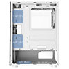 CiT Mirage F6 White ATX Gaming Case with TG Front and 30 Percent Tint TG Side Panel with 6 x Dual-Ring Infinity Fans and 6-Port Hub - Alternative image