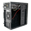 CiT MX-A05 Black Micro ATX Chassis Black Interior 500W PSU USB3 Cable Management - Alternative image