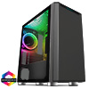 View more info on CiT Omega Solid Front With 1 ARGB Fan Included and ARGB Hub With Tempered Glass...