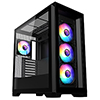 CiT Pro Creator XR Mid-Tower ATX PC Black Gaming Case With Mesh Front Panel and Tempered Glass Side Panel 2 x USB3.0 1 x USB Type-C - Alternative image