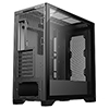 CiT Pro Creator XR Mid-Tower ATX PC Black Gaming Case With Mesh Front Panel and Tempered Glass Side Panel 2 x USB3.0 1 x USB Type-C - Alternative image