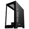 CiT Pro Diamond XR Black Mid-Tower Gaming Case with 4mm Tempered Glass Front and Side Panels and 4 x CF120 Dual-Ring Infinity Fans - Alternative image