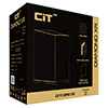CiT Pro Diamond XR Black Mid-Tower Gaming Case with 4mm Tempered Glass Front and Side Panels and 7 x CF120 Dual-Ring Infinity Fans - Alternative image