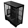 CiT Pro Diamond XR Black Mid-Tower Gaming Case with 4mm Tempered Glass Front and Side Panels - Alternative image