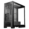 CiT Pro Diamond XR Black Mid-Tower Gaming Case with 4mm Tempered Glass Panels and 7 x CiT Celsius Dual-Ring Infinity Fans Bundled - Alternative image