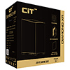 CiT Pro Diamond XR Black Mid-Tower Gaming Case with 4mm Tempered Glass Panels and 4 x CiT Celsius Dual-Ring Infinity Fans Bundled - Alternative image