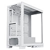 CiT Pro Diamond XR White Mid-Tower Gaming Case with 4mm Tempered Glass Front and Side Panels and 4 x CF120 Dual-Ring Infinity Fans - Alternative image