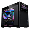 CiT Pro Jupiter Black Micro-ATX PC Gaming Case with 8 Inch LCD Screen 1 x 120mm Infinity Fan Included Tempered Glass Side Panel - Alternative image