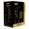 CiT Pro Jupiter Black Micro-ATX PC Gaming Case with 8 Inch LCD Screen 1 x 120mm Infinity Fan Included Tempered Glass Side Panel - Alternative image