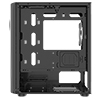 CiT Quake Black Micro-ATX PC Gaming Case with 1 x Infinity LED Strip 1 x 120mm Infinity Fan Included Tempered Glass Side Panel - Alternative image