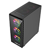CiT Raider Black ATX Gaming Case with 70 Percent Tint TG Front with 30 Percent Tint TG Side Panel and 6 x Inner-Ring Infinity Fans - Alternative image