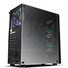 CiT Raider Mid-Tower Gaming Case 4 x Halo Spectrum RGB Fans Tempered Glass Front and Side MB SYNC - Alternative image