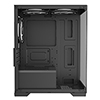 CiT Range Black MATX Gaming Case with Tempered Glass Front and Side Panels with 3 x CiT Tornado Dual-Ring Infinity Fans - Alternative image