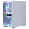 CiT Range White MATX Gaming Case with Tempered Glass Front and Side Panels with 3 x CiT Celsius Dual-Ring Infinity Fans Bundled - Alternative image