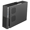 CiT S015B Black Micro ATX Slim Desktop Case 10.7 Litre 1 x USB Type-C 1 x USB3.0 1 x 80mm Fan and M-300U PSU Installed - Alternative image