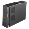CiT S015B Black Micro ATX Slim Desktop Case 10.7 Litre With LED 1 x USB Type-C 1 x USB3.0 1 x 80mm Fan and M-300U PSU Installed - Alternative image