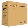 CiT S8i SFF Micro ATX Desktop Case with Brushed Finish Front 8.3 Litre 2x USB3.0 1 x 80mm Fan - Alternative image