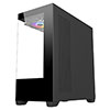 CiT Sense Black ATX Gaming Case with Tempered Glass Front and Side Panels with 3 x CiT Celsius Dual-Ring Infinity Fans Bundled - Alternative image