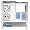 CiT Sense White ATX Gaming Case with Tempered Glass Front and Side Panels with 3 x CiT Tornado Dual-Ring Infinity Fans - Alternative image