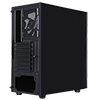 CiT Silent ES Black Mid-Tower Low Noise Computer Case with 2 x 120mm PWM Cooling Fans Included  Sound Dampening Material - Alternative image